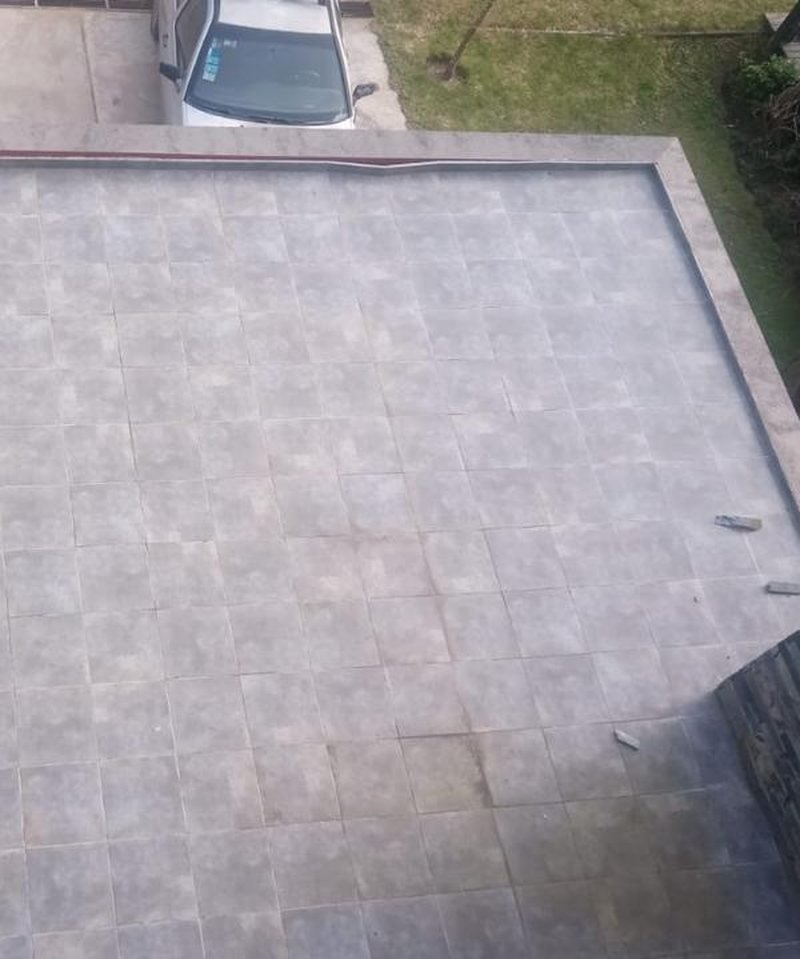 Terraza antes de la aplicación